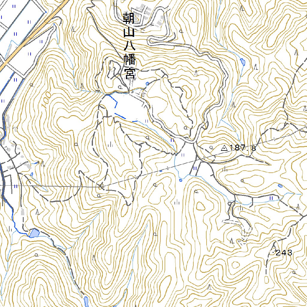 523276 稗原 （ひえばら Hiebara）, 地形図 Map by Pacific Spatial