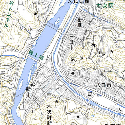 523277 木次 （きすき Kisuki）, 地形図