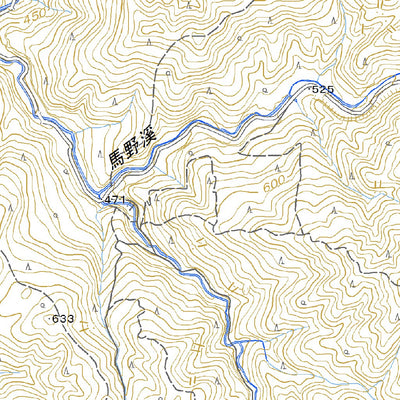 523602 佐田 （さだ Sada）, 地形図