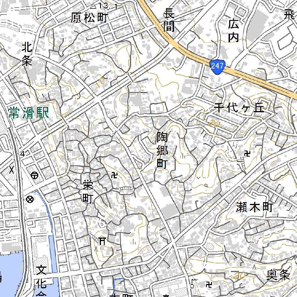 523626 常滑 （とこなめ Tokoname）, 地形図 Map by Pacific Spatial 