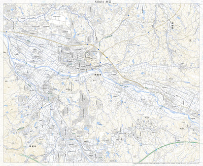 523631 水口 （みなくち Minakuchi）, 地形図