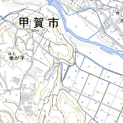 523631 水口 （みなくち Minakuchi）, 地形図