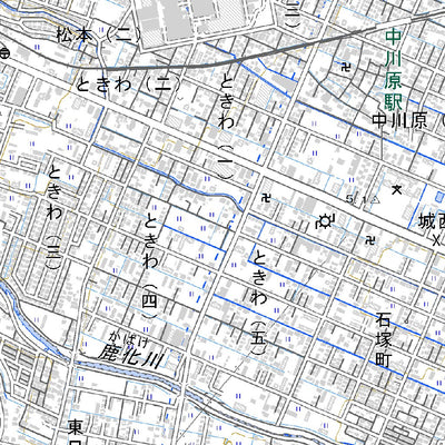 523634 四日市西部 （よっかいちせいぶ Yokkaichiseibu）, 地形図