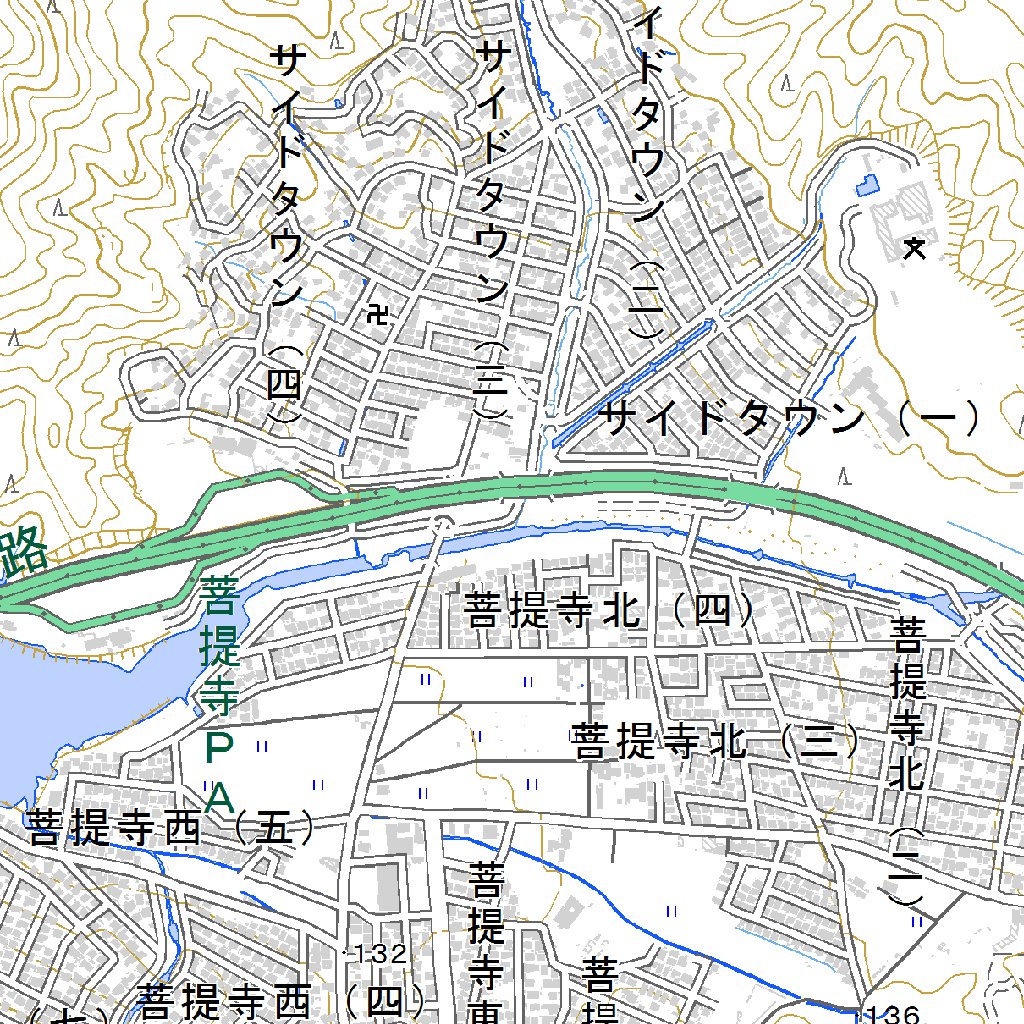 523640 野洲 （やす Yasu）, 地形図 Map by Pacific Spatial