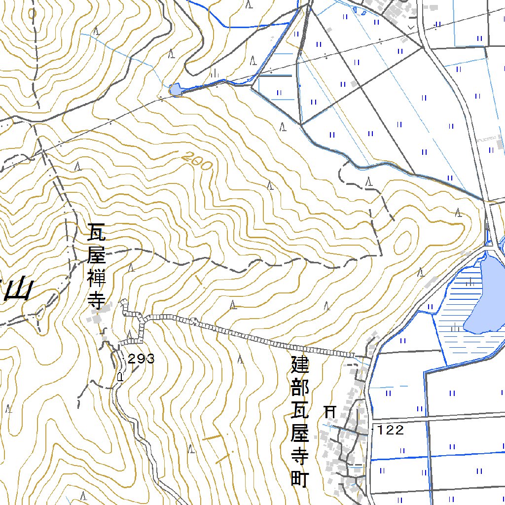 表地見本 523651 八日市 （ようかいち Yokaichi）, 地形図 Map by Pacific