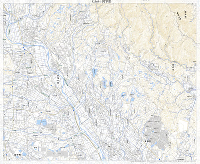 523654 阿下喜 （あげき Ageki）, 地形図