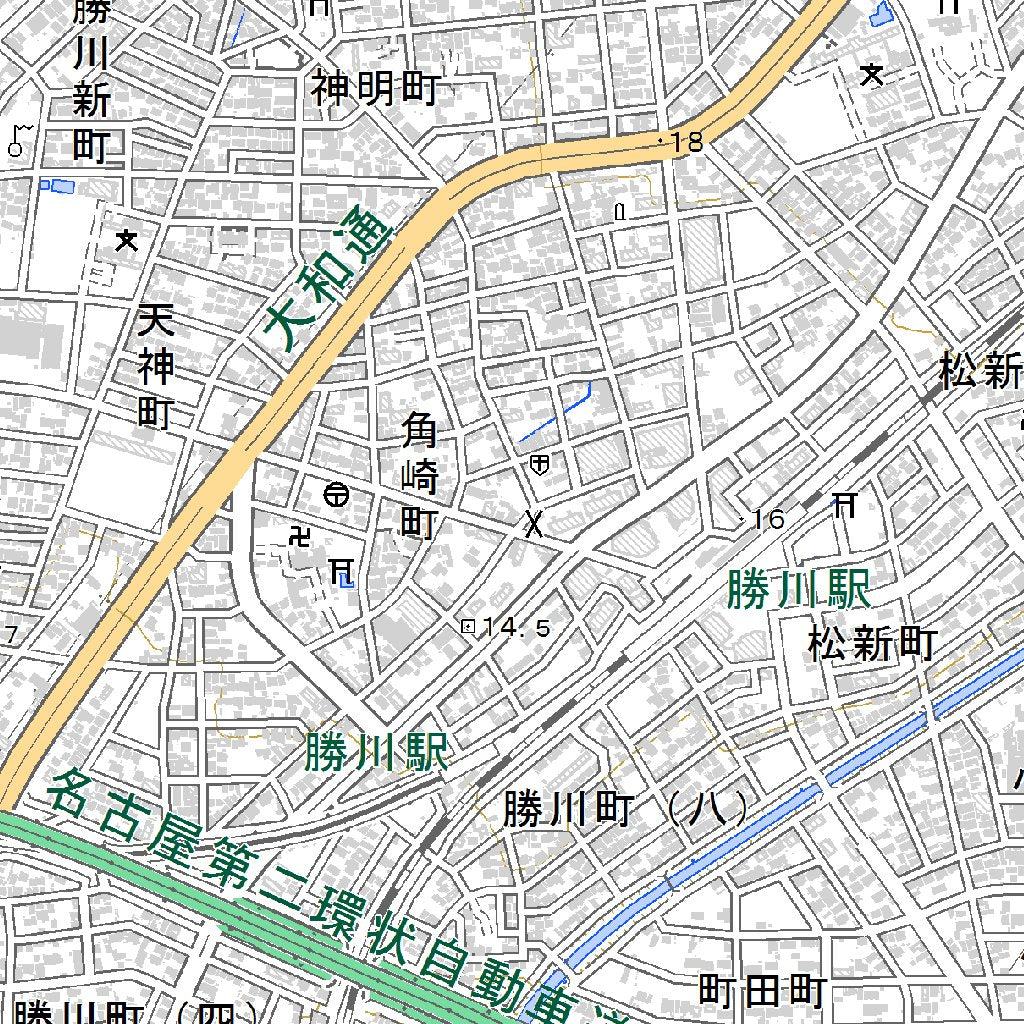 523667 名古屋北部 （なごやほくぶ Nagoyahokubu）, 地形図 Map by 