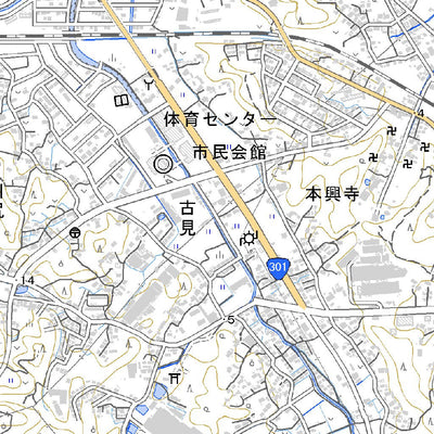 523704 新居町 （あらいまち Araimachi）, 地形図