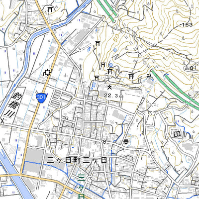 523714 三ヶ日 （みっかび Mikkabi）, 地形図