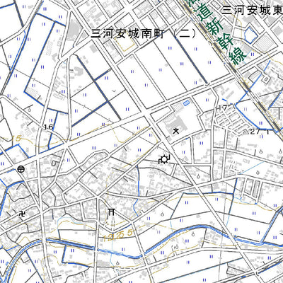 523730 安城 （あんじょう Anjo）, 地形図