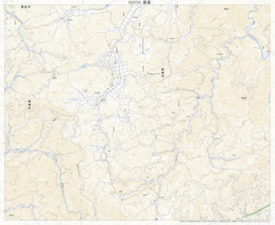 523733 高里 （たかさと Takasato）, 地形図
