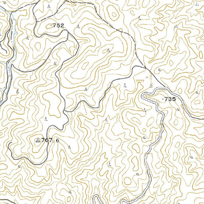 523743 三河湖 （みかわこ Mikawako）, 地形図