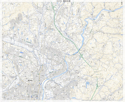 523751 豊田北部 （とよたほくぶ Toyotahokubu）, 地形図