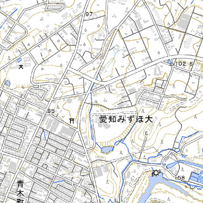 523751 豊田北部 （とよたほくぶ Toyotahokubu）, 地形図
