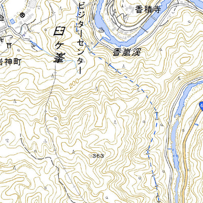 523752 足助 （あすけ Asuke）, 地形図