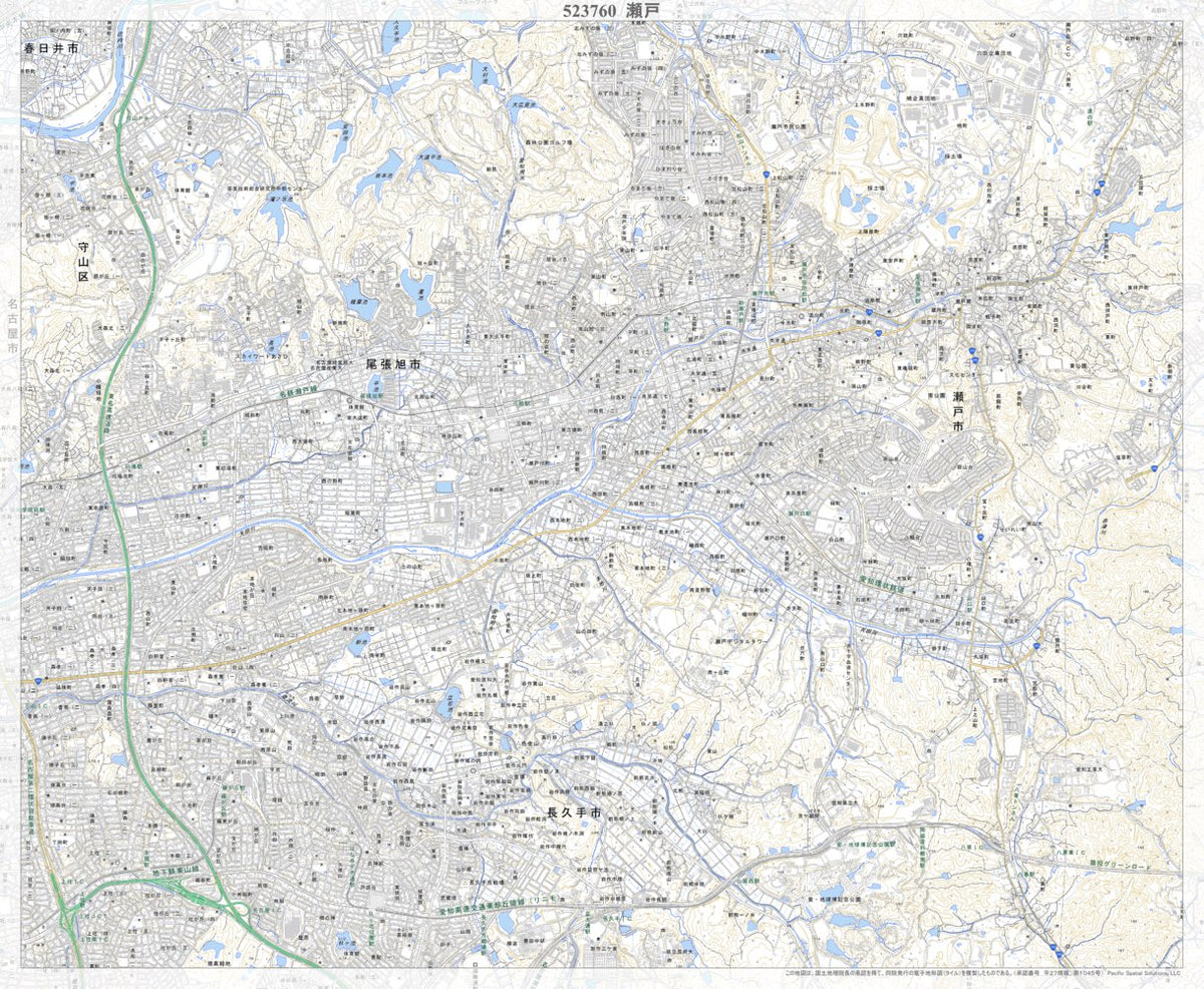 523760 瀬戸 （せと Seto）, 地形図 Map by Pacific Spatial Solutions, Inc ...