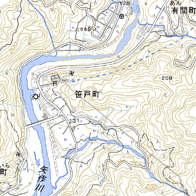 523762 小渡 （おど Odo）, 地形図