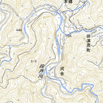 523763 川ヶ渡 （かわかど Kawakado）, 地形図