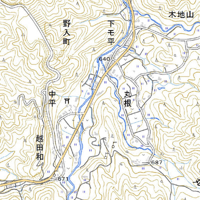 523764 根羽 （ねば Neba）, 地形図