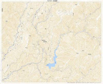 523767 水窪湖 （みさくぼこ Misakuboko）, 地形図