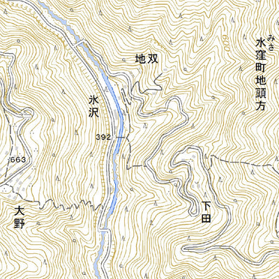 523767 水窪湖 （みさくぼこ Misakuboko）, 地形図