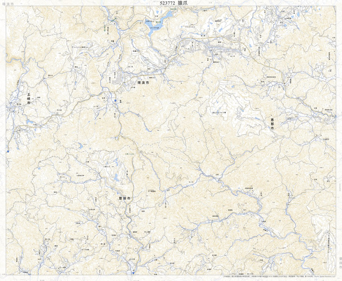 523772 猿爪 (ましづめ Mashizume), 地形図 Map by Pacific Spatial Solutions, Inc ...