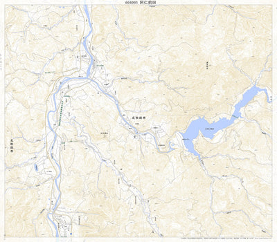 604003 阿仁前田 （あにまえだ Animaeda）, 地形図