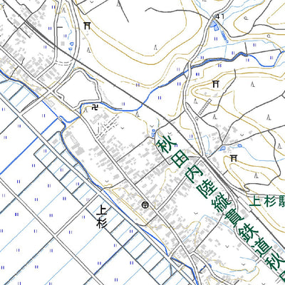 604012 米内沢 （よないざわ Yonaizawa）, 地形図