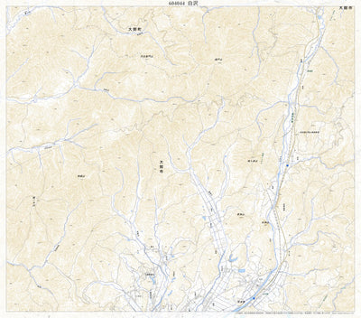 604044 白沢 （しらさわ Shirasawa）, 地形図