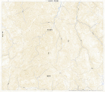 604051 冷水岳 （ひやみずだけ Hiyamizudake）, 地形図