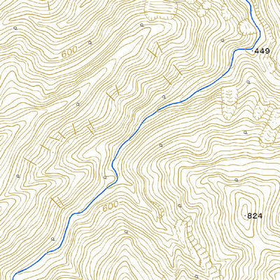 604051 冷水岳 （ひやみずだけ Hiyamizudake）, 地形図