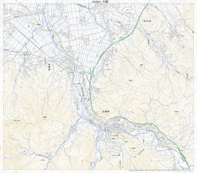 604064 大鰐 （おおわに Owani）, 地形図