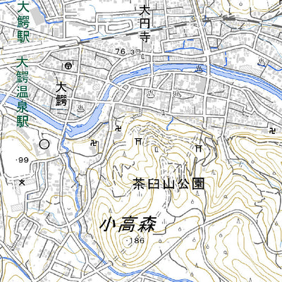 604064 大鰐 （おおわに Owani）, 地形図