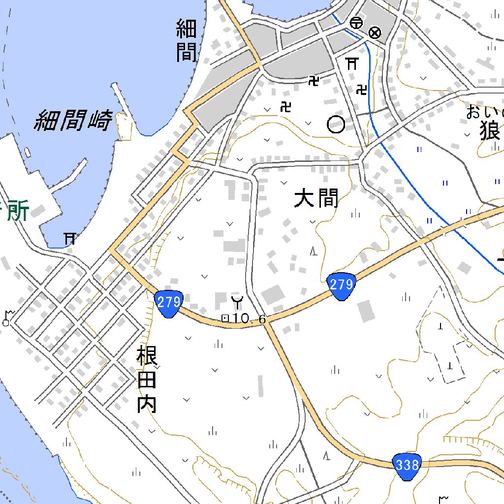 624027 大間 （おおま Oma）, 地形図 Map by Pacific Spatial