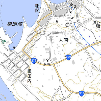 624027 大間 （おおま Oma）, 地形図