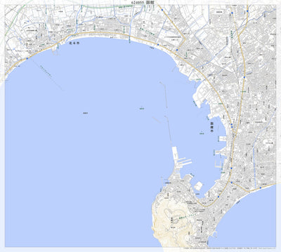 624055 函館 （はこだて Hakodate）, 地形図