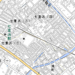 624055 函館 （はこだて Hakodate）, 地形図