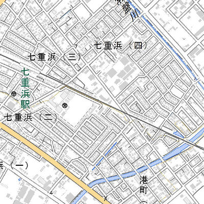 624055 函館 （はこだて Hakodate）, 地形図