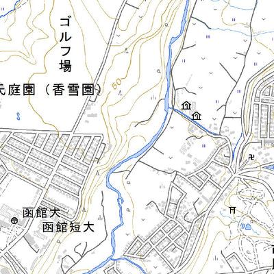 624056 五稜郭 （ごりょうかく Goryokaku）, 地形図