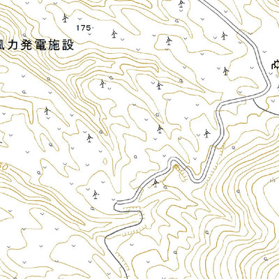 624061 江差 （えさし Esashi）, 地形図
