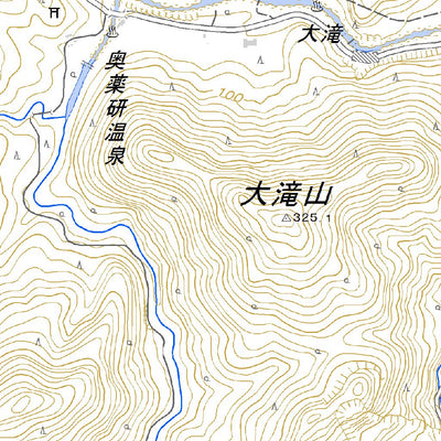 624100 薬研温泉 （やげんおんせん Yagenonsen）, 地形図