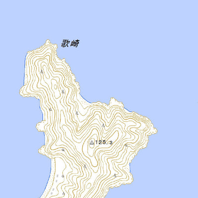 513205 安居島 （あいじま Aijima）, 地形図