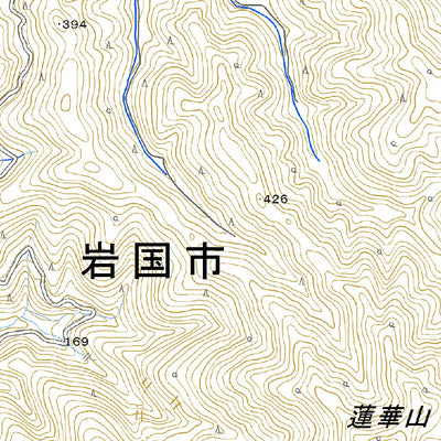 513210 玖珂 （くが Kuga）, 地形図