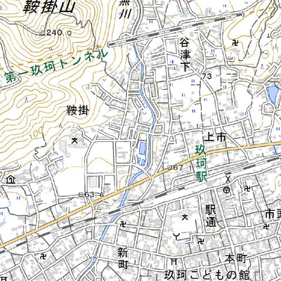 513210 玖珂 （くが Kuga）, 地形図