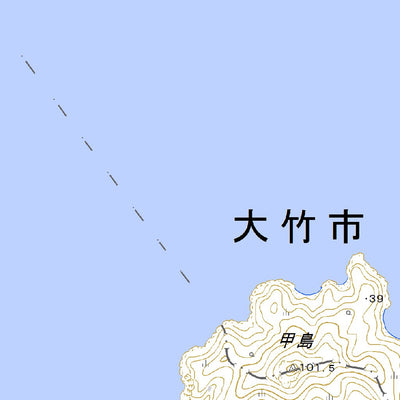 513212 甲島 （かぶとじま Kabutojima）, 地形図