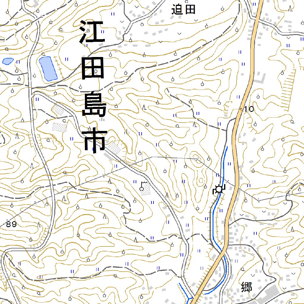513223 江田島 （えたじま Etajima）, 地形図 Map by Pacific Spatial