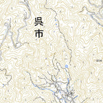 513224 呉 （くれ Kure）, 地形図