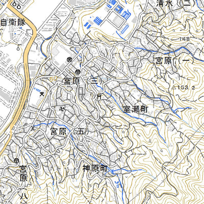 513224 呉 （くれ Kure）, 地形図