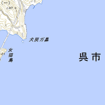 513225 仁方 （にがた Nigata）, 地形図