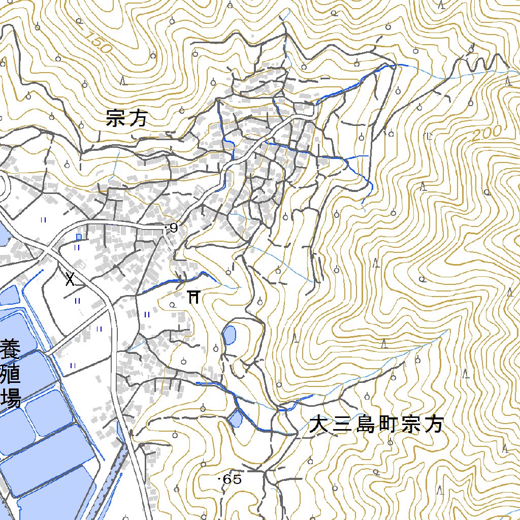 513227 木江 （きのえ Kinoe）, 地形図 Map by Pacific Spatial